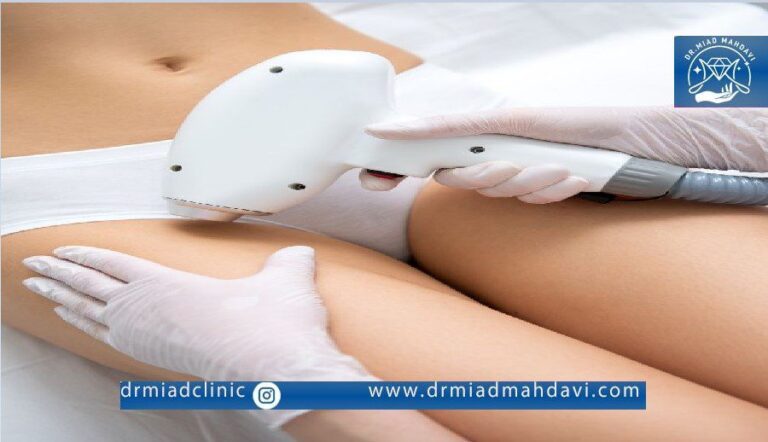 عکس لیزر بیکینی خانم توسط اپراتور